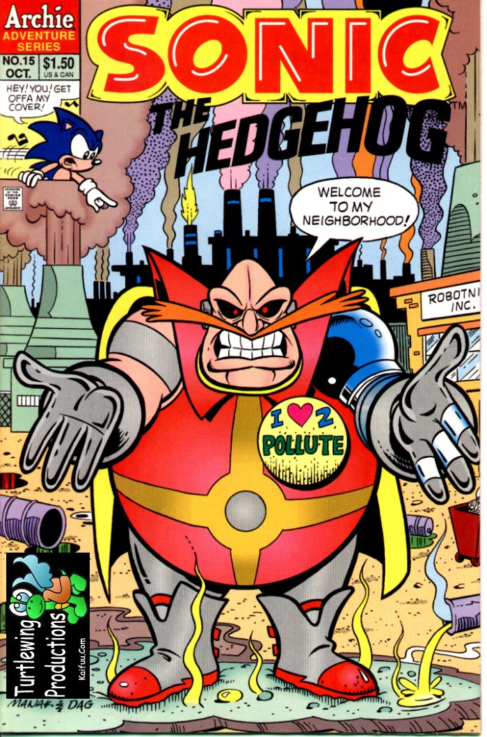 Sonic - Archie Adventure Series October 1994 Cover Page